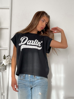 Remera algodón manga rebatible Darlin