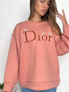 Buzo amplio frisado manga globo bordado Dior Butterflydior en internet