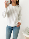 Sweater escote redondo con trenzas Donegal - BENKA