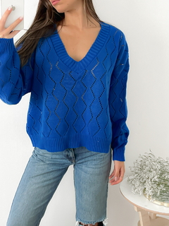 Sweater amplio con calado en forma de rombos Draymond - BENKA