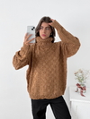 Sweater polera oversize cuadros Dunedin en internet