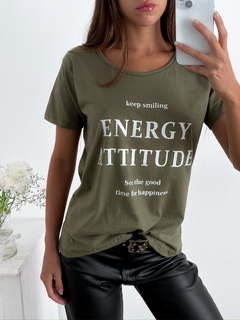 Remera algodon Energy Attitude enerkap - comprar online