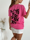 Remeron algodón oversize Love you every day Freelove