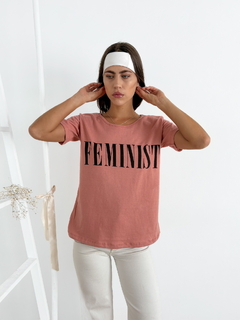 Remera algodon Feminist femkap - BENKA
