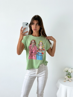 Remera amplia manga rebatible Femme - tienda online