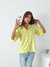 Camisa lino spandex manga globo 3/4 Ferrugem en internet