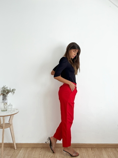Pantalon bengalina elastizada slouchy con pinzas Gotic - comprar online