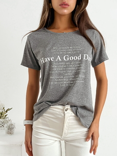 Remera algodón Have a good day godakap