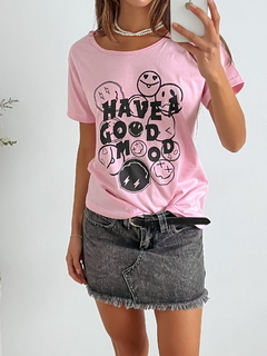 Remera algodón Have a good mood mookap - tienda online