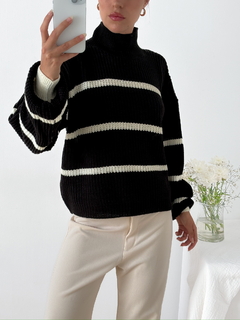Sweater polera a rayas Hingis - tienda online