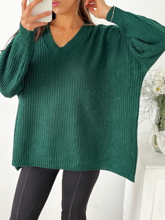 Sweater oversize escote V Acapulco - tienda online