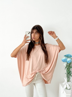 Remeron modal viscosa oversize con recorte y pinzas Kira - tienda online