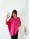 Remeron modal viscosa oversize con recorte y pinzas Kira - comprar online