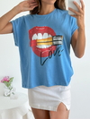 Remera amplia manga rebatible LipsLove