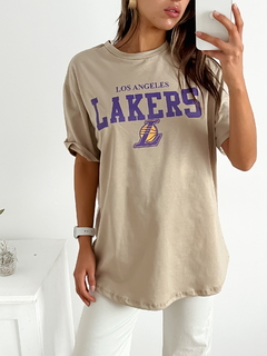 Remeron algodón oversize Lakers labec - tienda online