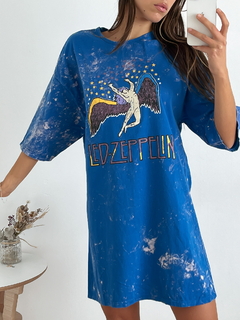 Remeron de algodón gastado Led Zeppelin Angelkap Batik - BENKA