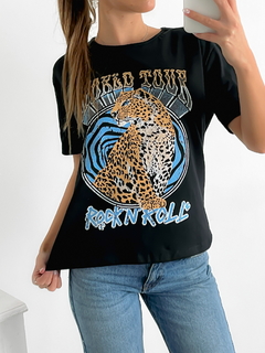 Remera algodón Leopardo world tour en internet