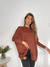 Sweater oversize lanilla brush escote redondo London - tienda online