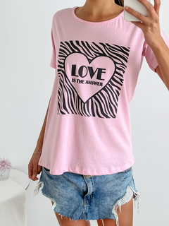 Remera algodón Love cebra locekap en internet