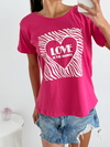 Remera algodón Love cebra locekap