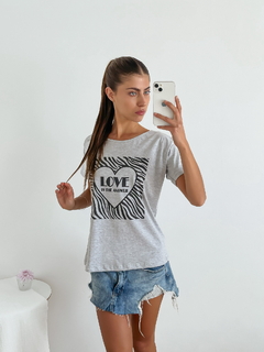 Remera algodón Love cebra locekap - comprar online