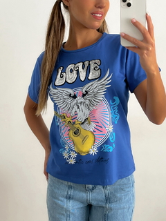 Remera lentejuelas Love - comprar online