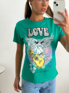 Imagen de Remera lentejuelas Love