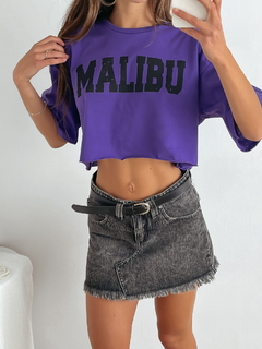 Remera algodón manga oversize ancha al corte Malibu en internet