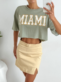 REMERA ALGODÓN manga oversize ANCHA AL CORTE MIAMI en internet