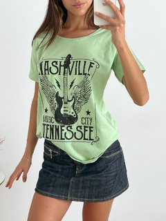 Remera de algodón Nashville Tennesse citykap - tienda online