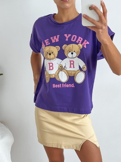 REMERA AMPLIA MANGA REBATIBLE NEW YORK OSITOS - BENKA