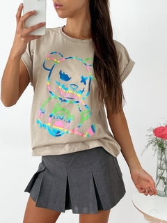 Imagen de Remera amplia manga rebatible Oso Fwo