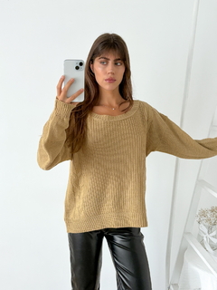 Imagen de Sweater amplio con trenzas cuello redondo Pamplona
