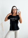 Remera algodon bordada Paris parikap - comprar online