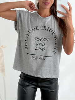 Imagen de Remera algodón manga rebatible Peace and Love PeaceATL