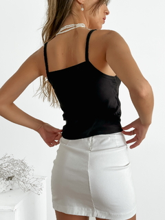 Musculosa lino spandex Pesci