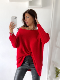 Sweater oversized cuello bote Philipa - comprar online