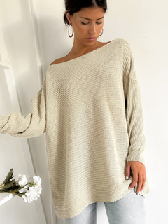 Sweater oversized cuello bote Philipa