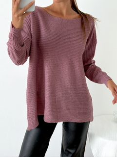 Sweater oversized cuello bote Philipa - tienda online