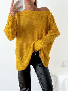 Sweater oversized cuello bote Philipa