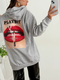 Buzo oversize frisado con capucha Playboy - BENKA