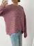 Sweater oversize rayado con tajo lateral Portman - BENKA