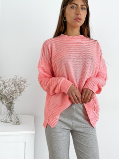 Imagen de Sweater oversize rayado con tajo lateral Portman