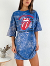 Remeron de algodón gastado Rolling Stones Voodokap Batik