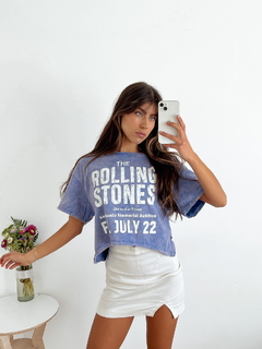 Remera Overzise gastada Rolling Stones Fri Julykap - BENKA