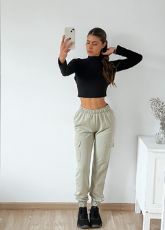 Imagen de Pantalón cargo rustico con puños y cintura elastizados Ronin