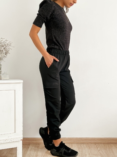 Pantalón cargo rustico con puños y cintura elastizados Ronin