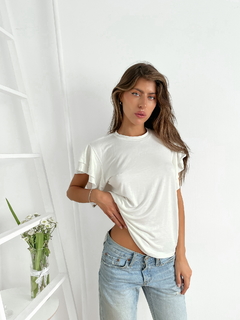 Remera doble volado modal viscosa Ryder - comprar online