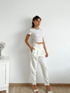 Pantalón sastrero con cinturón y hebilla Sacchi - tienda online