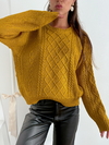 Sweater trenzado con rombos Sarajevo - tienda online